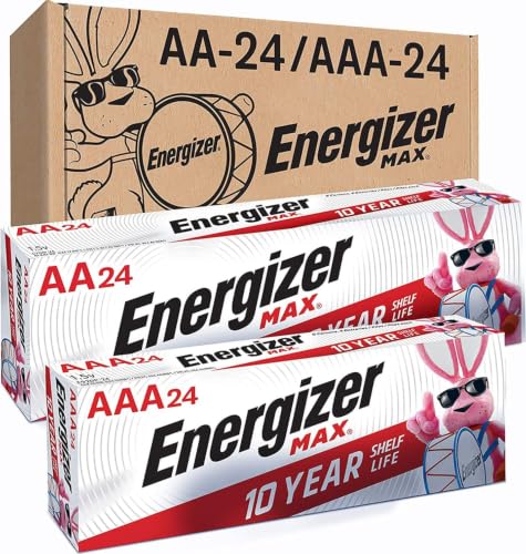 Energizer AA and AAA Batteries, 48 Count, Combo Pack Contains 24 Max