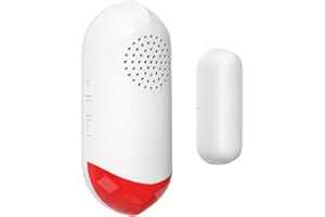 Door Window Alarm Home Wireless Magnetic Sensor Anti Theft Sound and Light Voice APP Control Easy Installation for Garage Apa