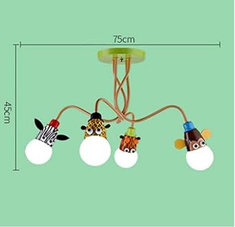 Luz de techo de vivero de animales de dibujos animados LED, dispositivo
