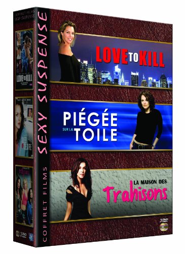 Coffret Sexy suspense : Mariage dangereux + Piégée sur la toile + La maison des trahisons - Pack