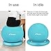 Trideer Air Stability Ring, Keep Your Balance Ball Stable, Perfect for Exercise Ball Chair, Suitable for 65cm & 75cm Stability Ball (Ring Only) (Turkis (for 65cm&75cm Exercise Ball), Ring Only)