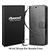 AMOVO [Upgraded] Case for iPhone Xs Max [2 in 1] iPhone Xs Max Wallet Case Detachable [Wireless Charging] [Vegan Leather] iPhone Xs Max Flip Case (XSMAX (6.5'') Black)