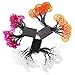 Joomer 20 LED White Ghosts, Orange Pumpkins, Purple Bats Halloween String Lights
