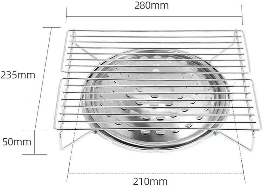 review Gas Grill, Stainless Steel, Long Time Use, Portable Corrosion-Resistant Tabletop Propane Barbecue Grill for Outdoor Camping