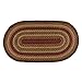 IHF HOME DECOR Braided Rug 3' X 5' Country Style New Oval Floor Carpet CINNAMON DESIGN Jute Material