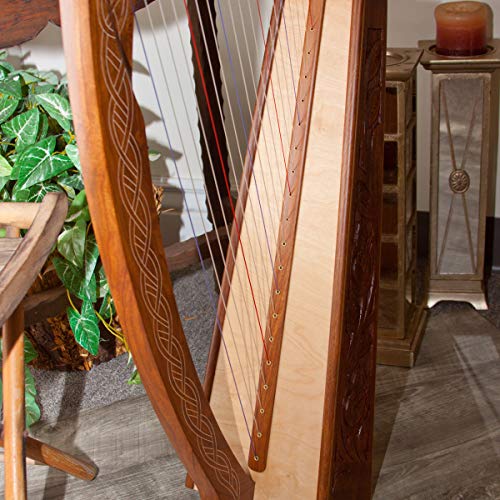 image for Roosebeck 19-String Pixie Harp w/Chelby Levers + Learn to Play Book + 
