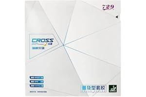 Ppbigu 729 Cross Red/Black Table Tennis Rubber 2.2mm Sponge, Tacky Pimples-in Ping Pong Training Rubber with ITTF Approved, Ping Pong Accessories Paddle Replacement Rubber