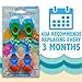 Baby Toothbrush 12 months and up - Toddler Toothbrush - Soft Bristles - Child Sized Brush Heads - infant toothbrush - Kids Tooth Brush - Easy Storage - BPA Free - Boy Set (4-Pack, Green, Orange, Blue)