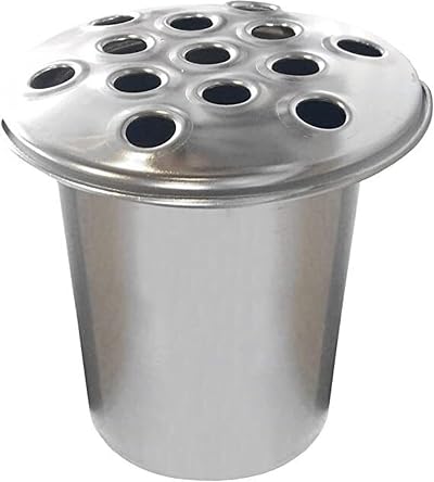 APAC 12cm Quality Aluminium Memorial Grave Vase Silver Top Made in Britain