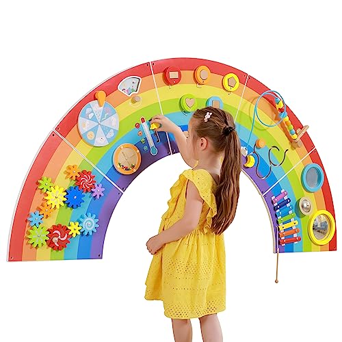 SPARK & WOW Rainbow Activity Wall Panels, Ages 18m+
