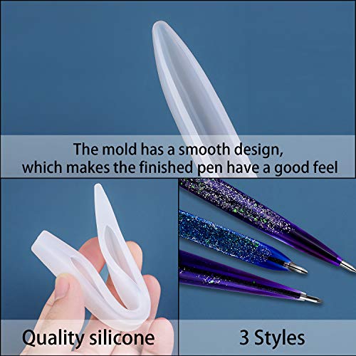 Aodaer Piece Pen Casting Silicone Molds Pen Silicone Molds Epoxy