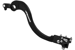 JFG RACING Dirt Bike Rear Brake Foot Pedal,CNC Motorcycle Foot Lever for CRF250R 2004-2024/CRF450R 2005-2024/CRF450RX 2017-2024/CRF250RX 2019-2024-Black