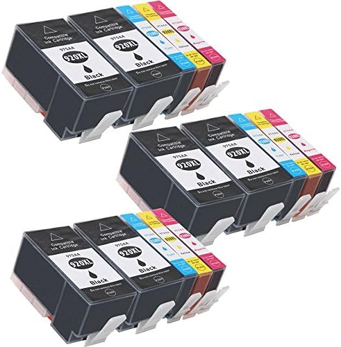 Wolfgray 12 Replacement for HP 920 XL 920XL Ink Cartridge High Capacity Compatible with HP OfficeJet 6500a 6500 6000 7500a 7500 7000 Inkjet Printer