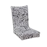 Stretch Removable Washable Short Dining Chair Protect Cover Slipcover (1, 02)