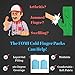 Cold Finger Gel Ice Packs by FOMI Care | 2 Pack | Cool Finger Sleeve for Arthritis, Sports Injuries, Swelling Pain Relief | Wearable Compression Freezer Wrap | Reusable (Small-Medium 1.37