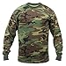 Rothco Woodland Camouflage Mens Army Digital Camo Long Sleeve T-Shirt, Size X-Large