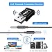 Bluetooth 5.0 Receiver Transmitter, KINDRM 2in1 Mini USB Bluetooth Audio Transmitter & Wireless Bluetooth 3.5mm Aux Receiver Adapter for Car/Home Stereo System Speakers TV PC Projector CD (Black)thumb 1
