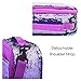 Sequin Lunch Box for Girls Flip Durable Thermal Reusable Lunch Tote Glitter Insulated School Lunch Bag (Purple)