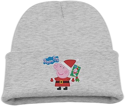 Peppa Pig Christmas Girls Stretchy Black Kint Slouchy Hat Beanies Cap