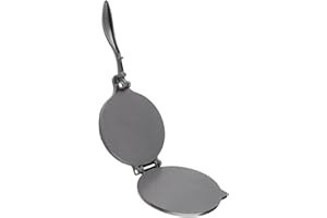 DriKou Tortilla Press, Aluminum Alloy Manual Tortilla Maker Pressing Tool for Pizza Pie Patty Making (16cm Black)