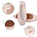 KUKOME Ballet Dance Shoes Pink Satin Pointe Shoes with Ribbon and Toe Pads for Ladies