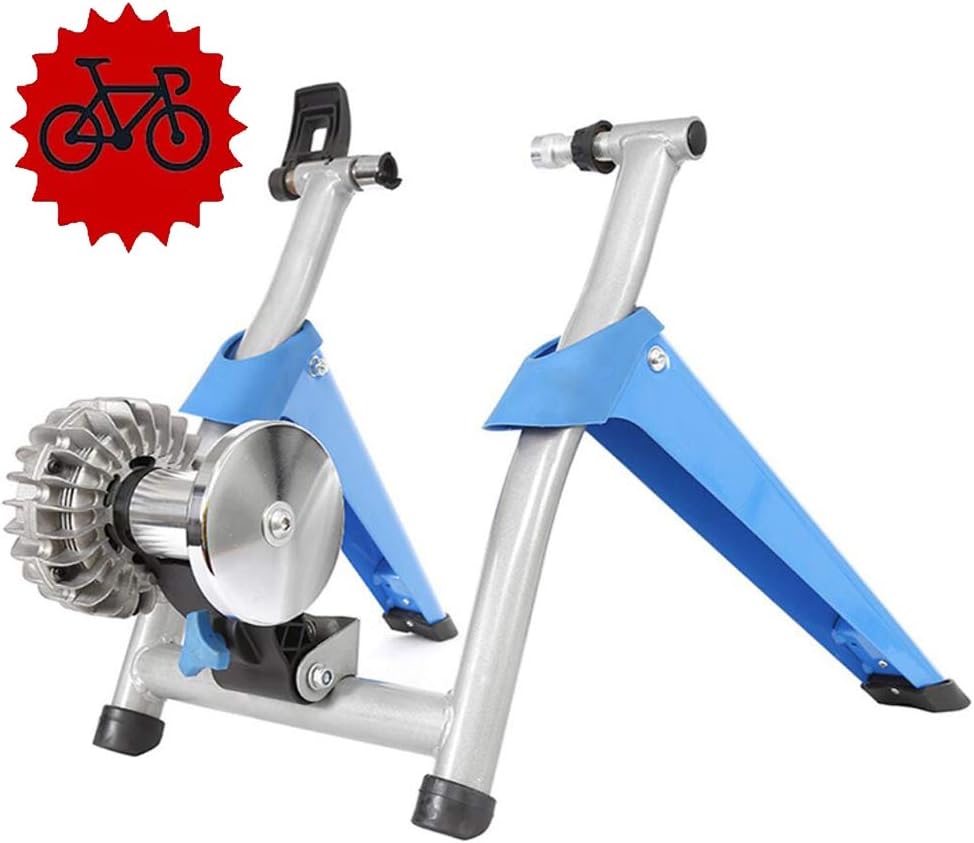 Foldable Bike Trainer - Fluid Bike Trainer Stand - Indoor Bike Trainer Stand - Portable Bicycle Turbo Trainer Bike Trainer Stand for Mountain & Road Bikes