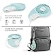 ZUtta-Tech Small Pocket Personal Fan Mini Size with 2-Speed Portable Hand Held Electric Cooling Fan for Women Kids Home Office Outdoor Travel Camping Makeup USB Rechargeable Battery Operated