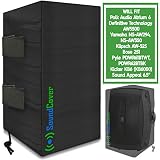 2 (Two) Sun Dust & Water Resistant Outdoor Speaker Covers Bags for Yamaha AW294, Definitive Technology AW 5500, Polk Audio Atrium 6, Yamaha AW350 & Bose 251 by SoundCover