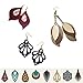 Faux Leather Fabric PVC Vinyl Craft Leather for DIY Hair Bows Headband Earrings A4 Size, 10 Colors (Bright)