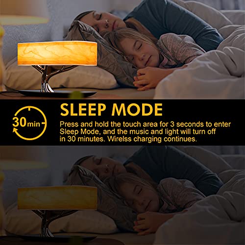 Bonsai Tree Lamp 10W Fast Wireless Charger Bedside Lamp with Wireless