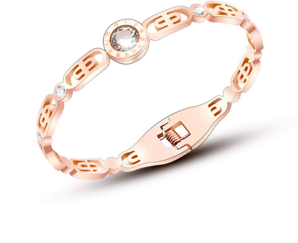 Bracelet Wristband Bracelets Link Bracelets Roman Digital Spring Bracelet Stainless Steel