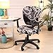 Jinzio Computer Office Chair Cover - Split Protective & Stretchable Cloth Polyester Universal Desk Task Chair Chair Covers Stretch Rotating Chair Slipcover, Grey Black