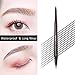 Music Flower 2 in 1 Eyebrow Pencil,Waterproof & Long Lasting Liquid Eyebrow Pen,Dual Ended Pencil Fills and Defines Brow Tint with the Precision & Definition of Microblading,Chestnut