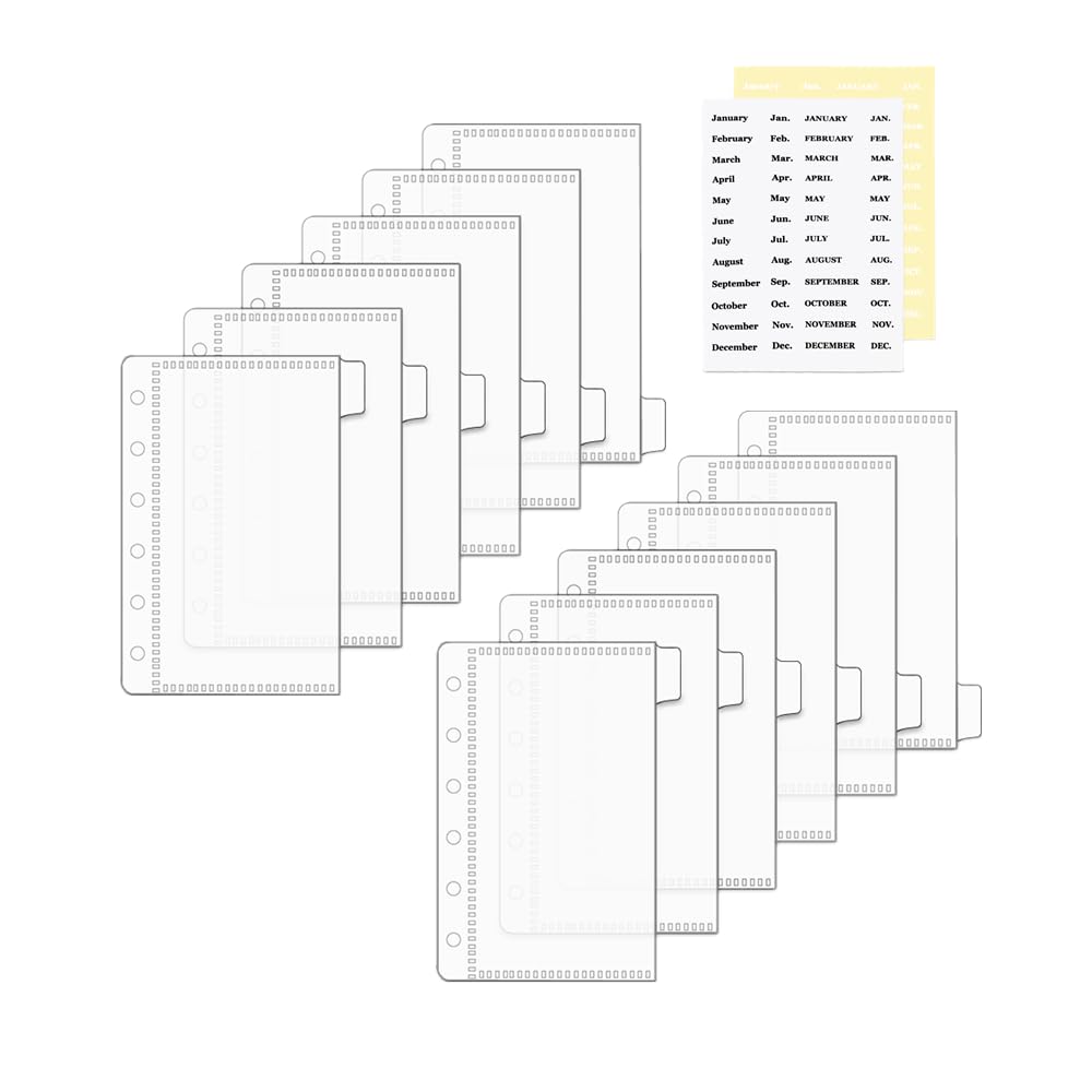 2 Sets A7 Cash Envelopes with 2pc Tab