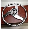 Pactrade-Marine-Boat-Stainless-Steel-Steering-Wheel-With-Power-Knob-Comfort-Grip-155-D