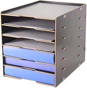 Caja de Almacenamiento de Oficina Organizador de escritorio vertical de