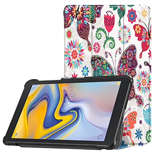 Cywulin Case for Samsung Galaxy Tab A 8.0 2018, Slim Folio Smart Trifold Leather Shell Stand Cover Lightweight for Galaxy Tab A 8 Inch 2018 Release Tablet SM-T387 Verizon Sprint T-Mobile AT&T (C)