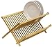 Home Basics Foldable Bamboo Dish Drainer
