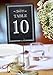 Printed Party Table Card Numbers 1-25, Double-Sided, Chalkboard Theme