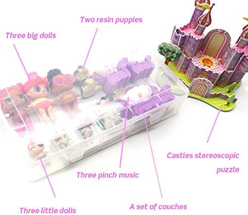 ruizhijun Surprise Dollhouse, Princess Doll House Toy Big Pretend Play For Kids,Toys For 3 Years Old Girl House For LOL for LOL Dolls (Castle 5)