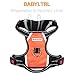 Big Dog Harness No Pull Adjustable Pet Reflective Oxford Soft Vest for Large Dogs Easy Control Harness (L, Orange)