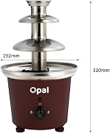 Opal Extra Large 900ml Stainless Steel Chocolate Fountain OC F11 3-Tier view 3