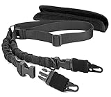 GVN 2 Point Sling&Shoulder Pad, Adjustable Strap Cord for Outdoor Sports, Hunting (Black)