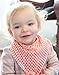 Kaydee Baby Teething Bandana Drool and Dribble Bibs with Adjustable Snaps for Girls and for Boys (Dandelions) Set of 4 with Gift Bag