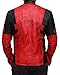 Deadpools Jacket in Red And Black Leather XL