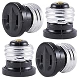 GE Polarized Handy Plug, 4 Pack, Convert Light Bulb