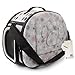 MiNiPet Portable Dog Travel Carrier Cat Cage Soft-Sided Airline Approved Tote Outdoor Shoulder Handbag Pet Bag Grey