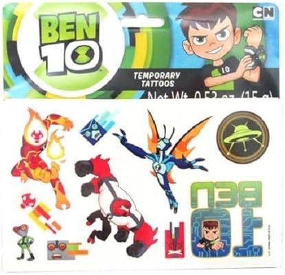 Cartoon Network Ben 10 Temporary Tattoos Amazon Com Au Toys Games