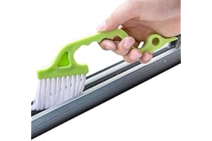 Trycooling Hand-held Groove Gap Cleaning Tools Door Window Track Kitchen Cleaning Brushes (Random Color-Blue, Green, Pink) (1 Pc)
