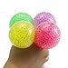 BcPowr 4PCS Four Colors Bead Squeezing Stress Ball, Squeezing Stress Relief Ball for Boy, Girls & Adults, Stress Relief Squeezing Soft Vent Ball Hand Wrist Toys, Vent Toys.(Color Random)